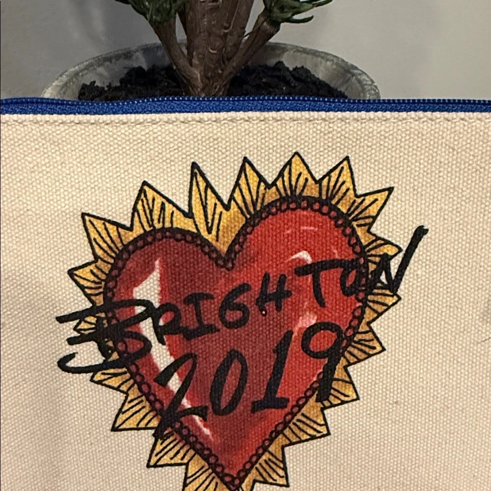 Brighton 2019, Love of Art, Canvas Zippered Pouch—Cosmetic Bag